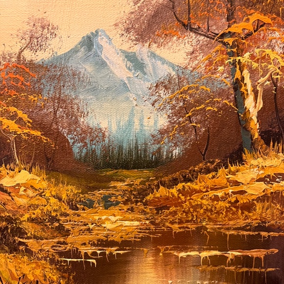 Beautiful oil on canvas fall colors scenary - Picture 5 of 6